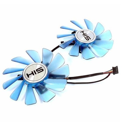 1x For Hish RX470 RX570 RX580 IceQX2 9010 Dual-Fan Graphics Card Cooling Fan