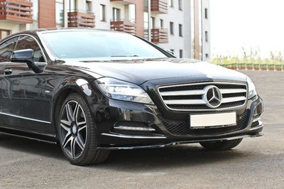 Maxton Design Frontlippe passend für Mercedes CLS C218 schwarz Hochglanz