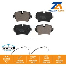 Rear Ceramic Brake Pads Wear Sensor Kit For 16 Jaguar F-Type Project 7 with 5.0L