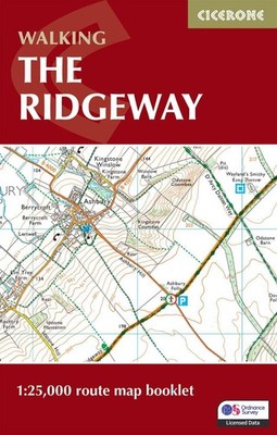 The Ridgeway Map Booklet: 1:25,000 OS Route Mapping by Steve Davison Paperback B
