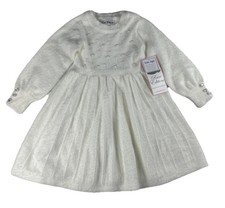 Rare Editions Toddler Girls Imitation-Pearl Embellished Dress Fuzz Size 4T NWT