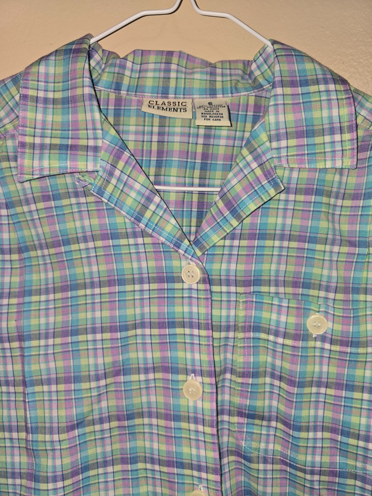 Classic Elements short sleeve collared button down - image 3