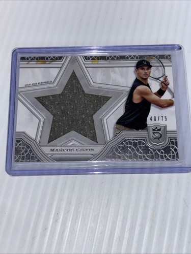 Marcos Giron 2024 Topps Royalty Tennis STAR RELICS /75 Event Used Material