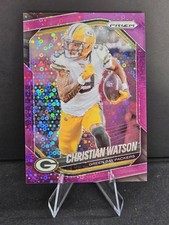 2025 Panini No Huddle Prizm Christian Watson Purple Disco /75 Packers