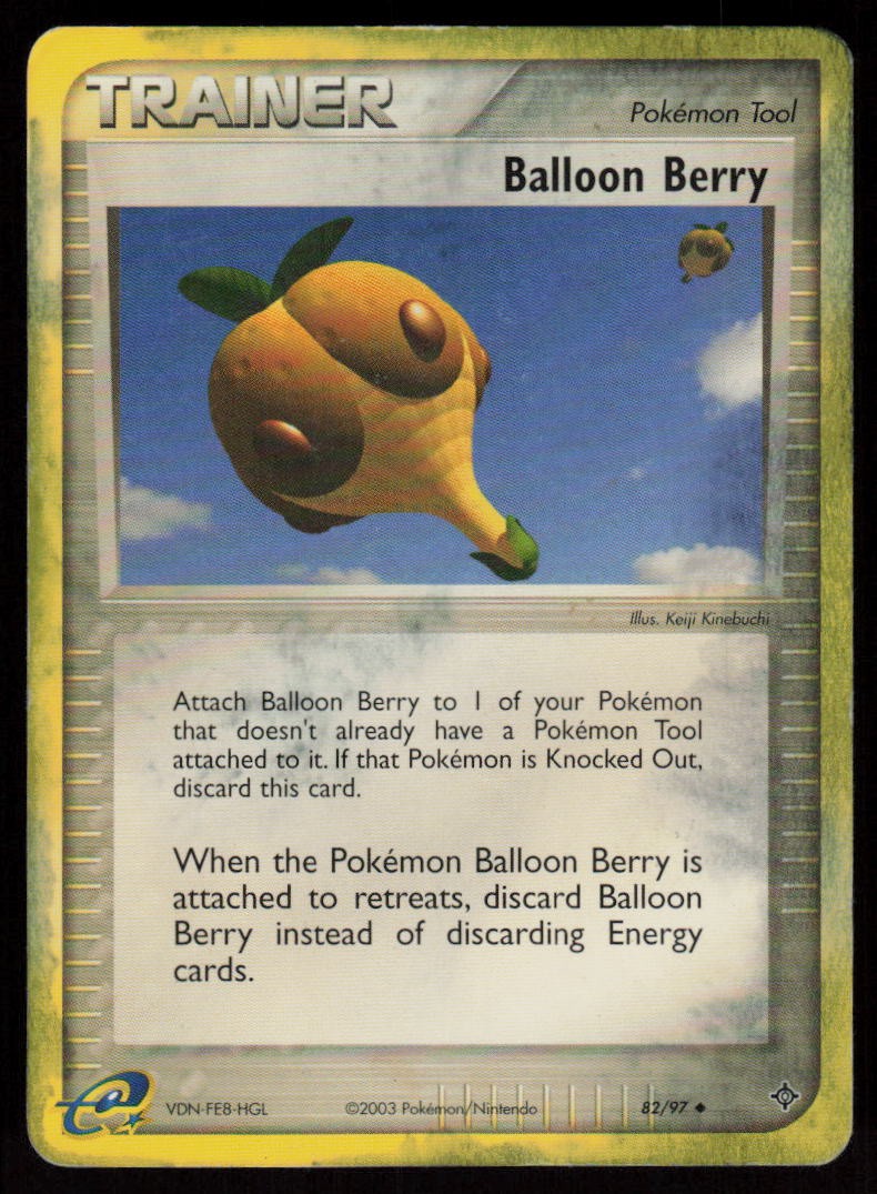 Balloon Berry 053/054 Uncommon Rulers of the Heavens Pokemon Japanese Damaged