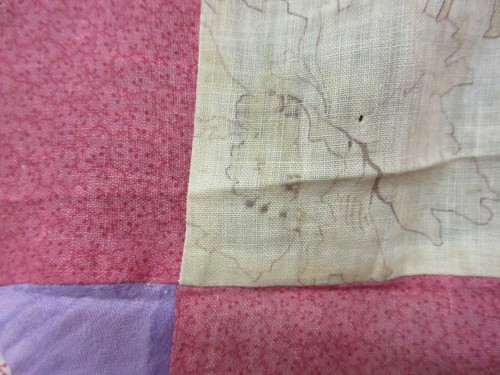 Antique 1910's Top Crazy Quilt Blocks Double Pinks Indigos Sashing from 1990's - Picture 6 of 14