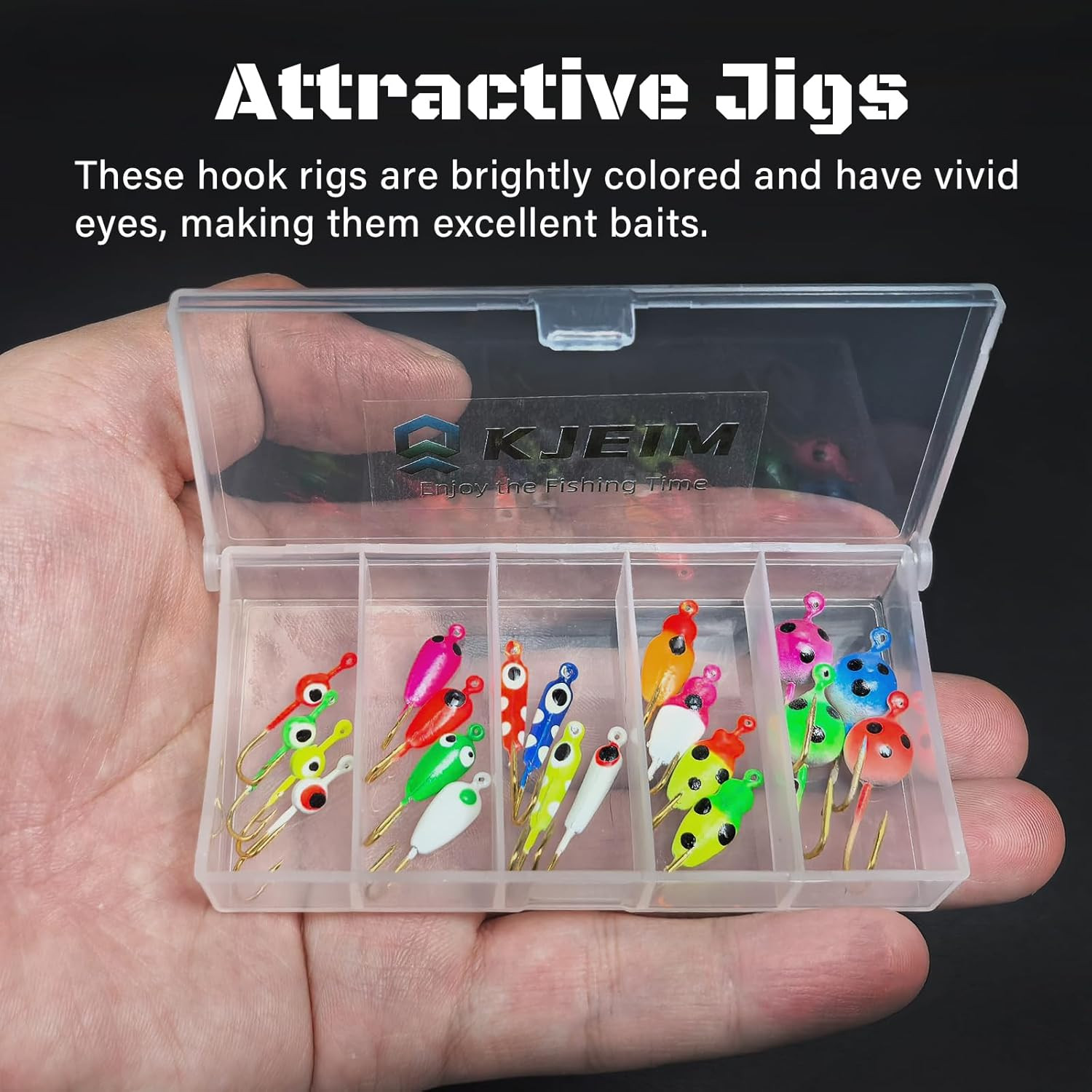 Ice Fishing Jigs Luminous Ice Fishing Lures Glowing Jig Gear Winter Fishing J... - Image 4