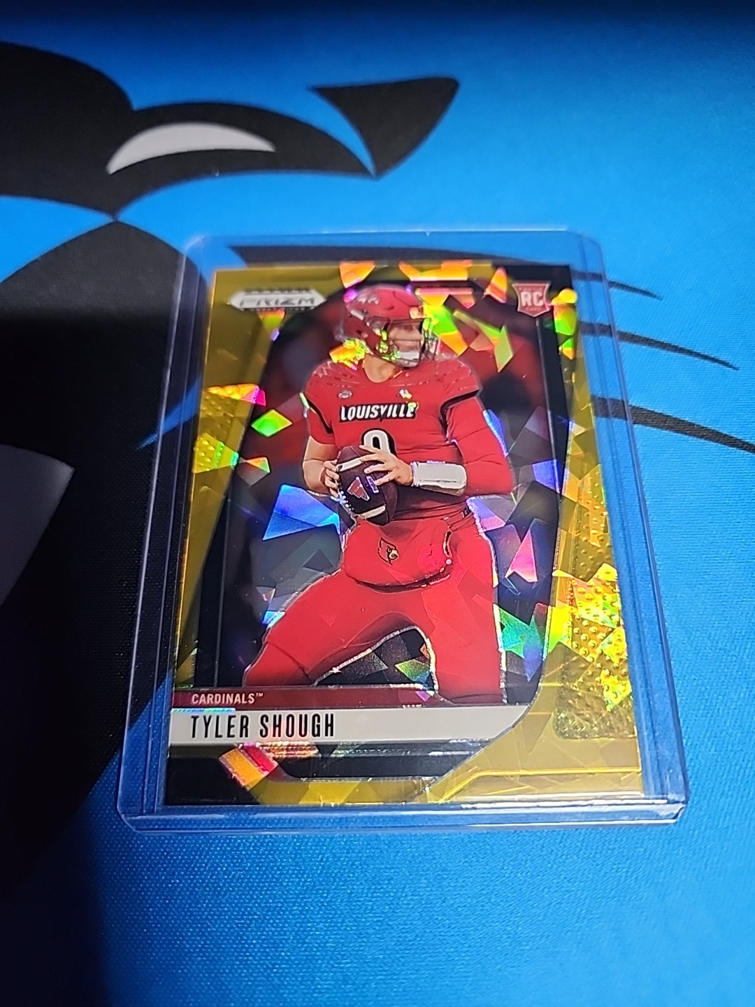 2025 Panini Prizm Draft Picks - Tyler Shough #49 Gold Ice Prizm (RC)