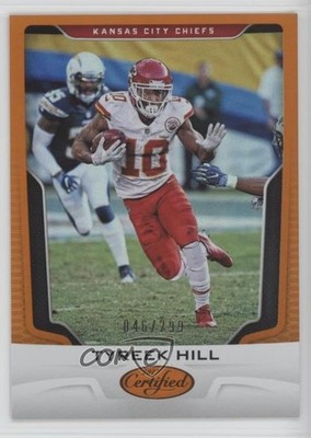 2017 Certified Mirror Orange 46/299 Tyreek Hill #32 0qn