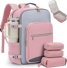 40L Travel Backpack for Women  Men, Airline Approved Carry on Luggage with 3 Pa