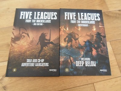 Five Leagues from the Borderlands Core Rulebook + Compendium (NEW/MINT)