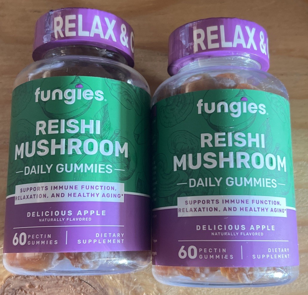 2-Reishi Mushroom Gummies, Delicious Apple, 60 Pectin Gummies 12/2026
