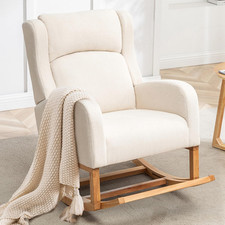 Rocking Chair Nursery, Nursing Rocking Chairs for Mom Nursery, Comfy Wingback Gl