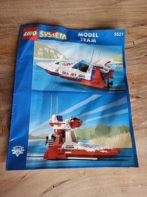 Vintage 1993 LEGO Model Team 5521 Sea Jet - 100% complete w/instructions Germany