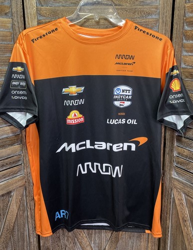 2023 Alexander Rossi #7 INDYCAR Series Arrow McLaren Team Drivers Shirt Medium - Picture 4 of 14
