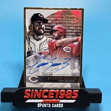 2020 Topps Gold Label Baseball Eugenio Suarez Cincinnati Reds Framed Autograph 