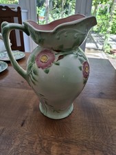 St Clement French Pitcher and Bowl Hand Painted Vintage