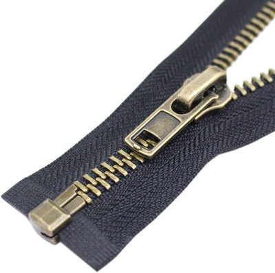 27 Heavy Duty Antique Brass Separating Metal Zipper for Jackets, Coats, Sewing