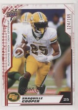 2020 Upper Deck CFL Red 124/165 Shaquille Cooper #70 o1h