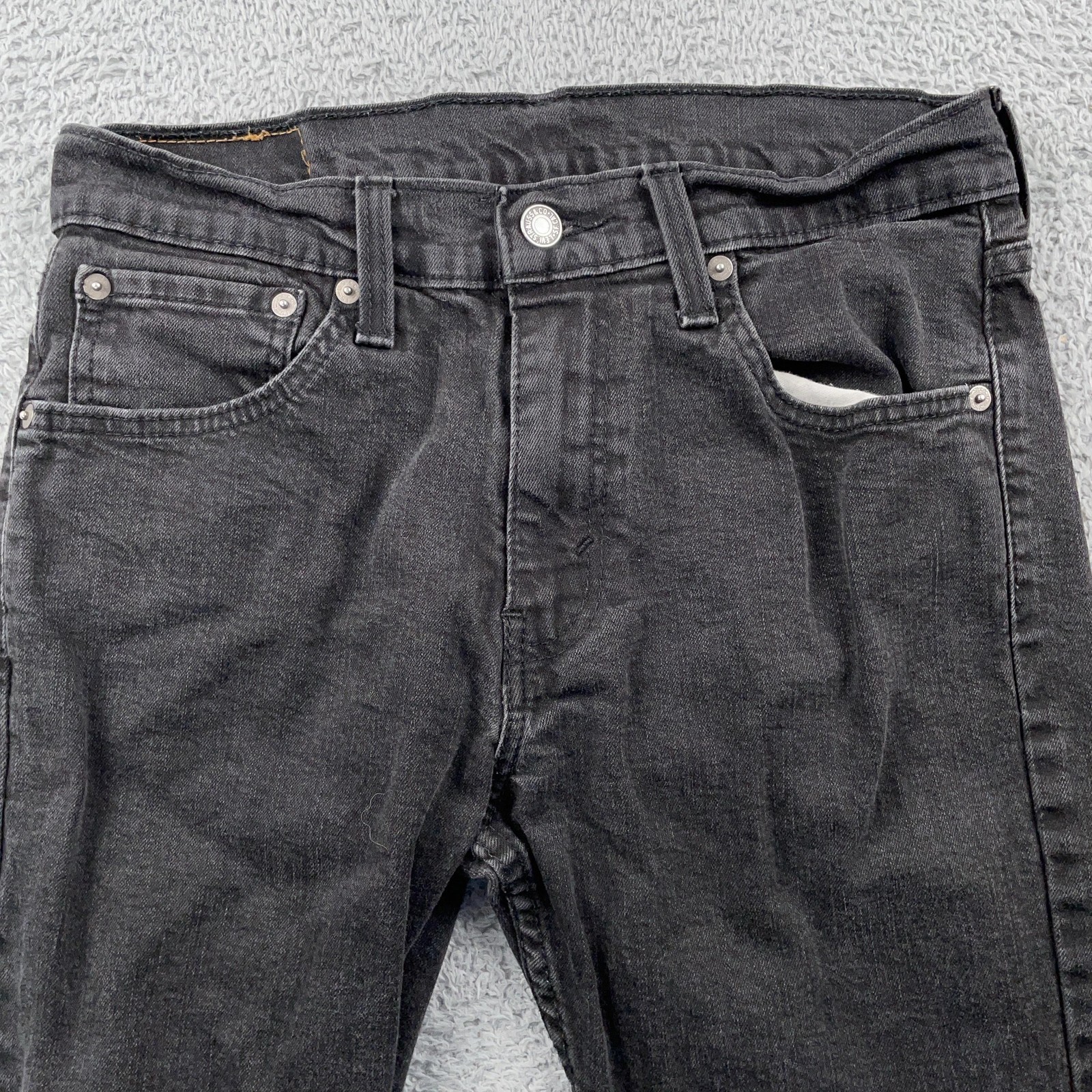 S 31x34 Black Bootcut Slim Fit Stretch Low Rise Denim Wester
