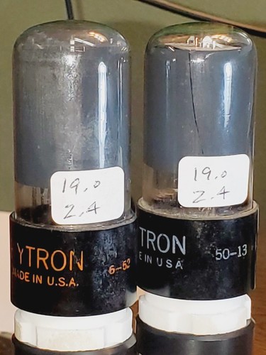 6V6GT RCA "HYTRON" Matched Pair MaxiMatcher2 tested (2)tube lot