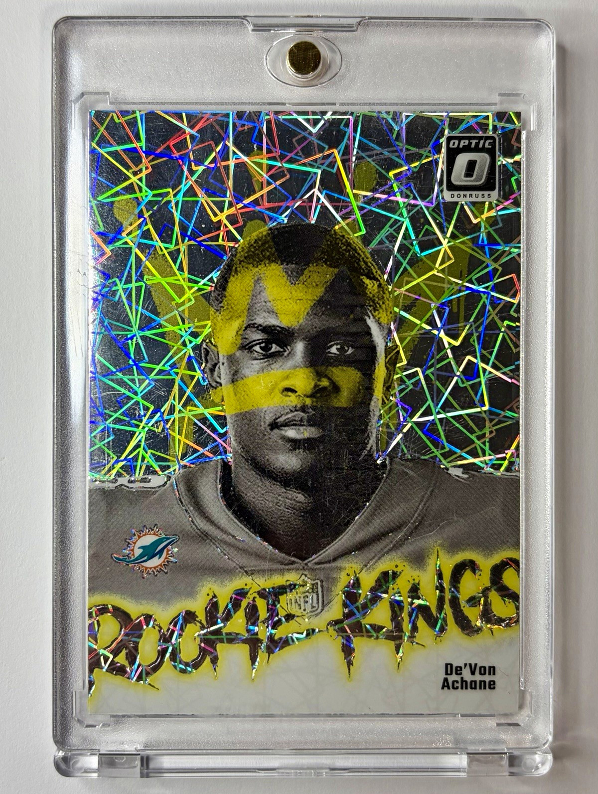 2023 Panini Donruss Optic De'Von Achane Rookie Kings Prizm #12 Dolphins
