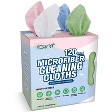UNIMADE Microfiber Cleaning Cloth 120 Pack Microfiber Towels for Cars Reusable