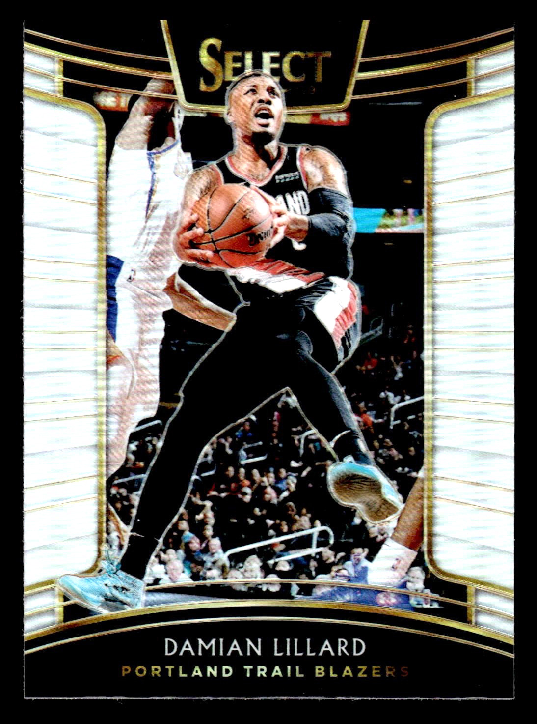 2018-19 Panini Select Damian Lillard Silver Prizm #43 - Portland Trail Blazers