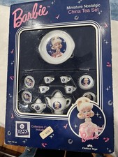 Vintage 1995 Barbie China Tea Set Miniature Nostalgic Solo in the Spotlight New