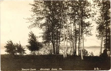 Belgrade Lakes Maine Vesseys Shore RPPC Real Photo Postcard Posted 1915
