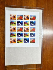 Sheet of 20 USPS Post Card stamps featuring barns