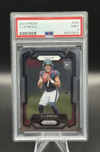 2023 Prizm #339 CJ STROUD Base Rookie (RC) 🔥 PSA 9 Mint 🔥 Houston Texans
