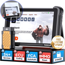 ThinkScan 689BT Car System Diagnostic Scanner ECU Coding 34+Resets W/ Protector