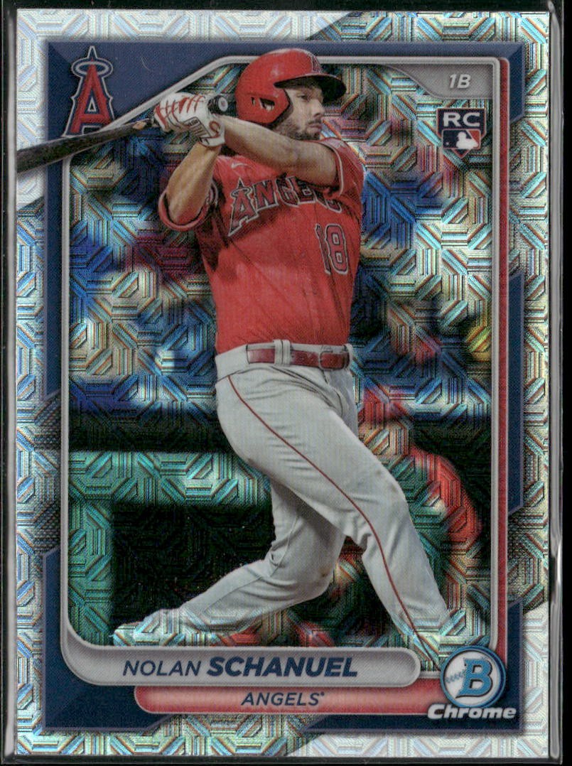 2024 Bowman Chrome #47 Nolan Schanuel Mojo Refractor RC Rookie Card