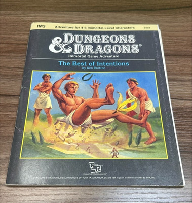 DUNGEONS & DRAGONS IMMORTAL GAME ADVENTURE - THE BEST OF INTENTIONS, TSR, 1987!