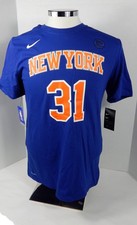 2017-18 Mens New York Knicks Ron Baker #31 N&N Blue Basketball T-Shirt Nike L