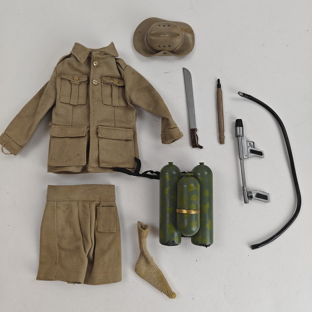 GIジョー HASBRO オーストラリアンユニフォーム 装備一式　60年代 Vintage 1964-67 GI Joe SOTW Australian Jungle Fighter Uniform | eBay