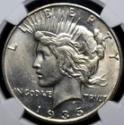 1935 S PEACE DOLLAR NGC MS 62 CLEAR AND CRISP SILVER SATIN LUSTER OVER A FULL
