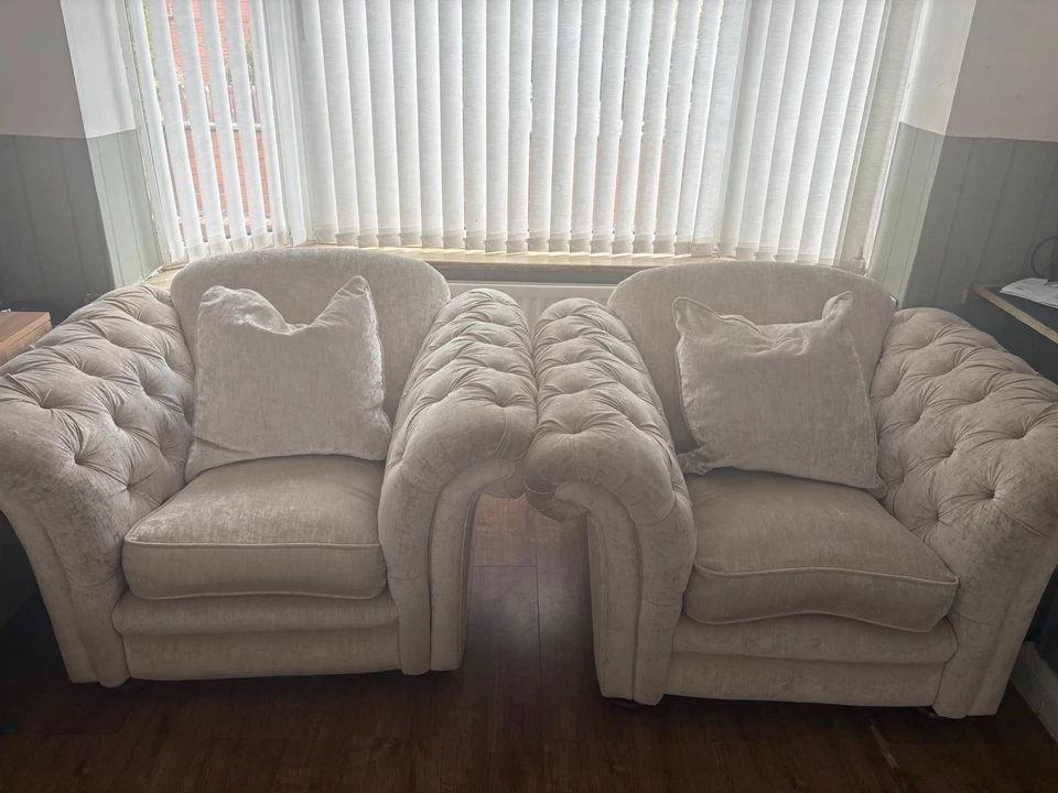 DFS Loch Leven Suite In Oyster - As seen in Mrs Hinch! - Image 3 of 4