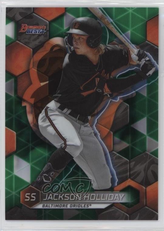2023 Bowman's Best Top Prospects Green Refractor 89/99 Jackson Holliday 13bp