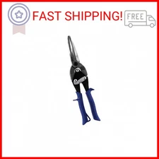 MIDWEST Power Cutters Long Cut Snip - Straight Cut Regular Tinner Shears, Made i