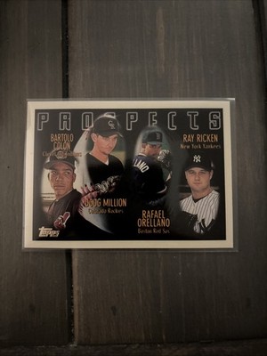 1996 Topps - Prospects Bartolo Colon, Doug Million, Ray Ricken #428 (RC)