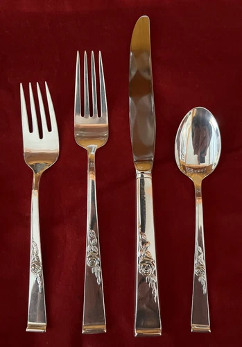 Classic Rose-Reed & Barton 4 Piece Sterling Place Setting(s), No Monogram, Nice!
