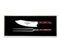 Giesser Messer Premiumcut 2Er Set 20Cm Chefs + Fleischgabel Thuja Tree Of Life