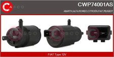 Scheibenwaschpumpe Monopumpe CWP74001AS CASCO für FIAT PEUGEOT ABARTH ALFA ROMEO