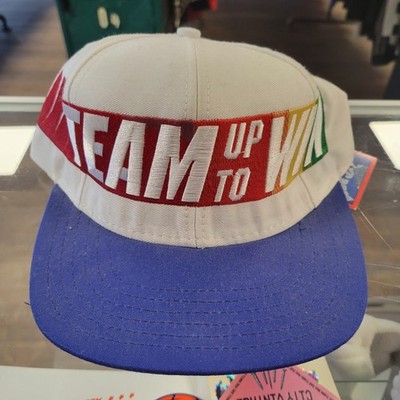 Vintage NASCAR Jeff Gordon ''Team Up To Win'' Racing Snapback Made In USA Hat