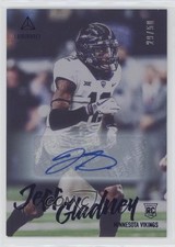 2020 Panini Luminance Rookies Blue Auto 29/50 Jeff Gladney #184 Auto 7m3