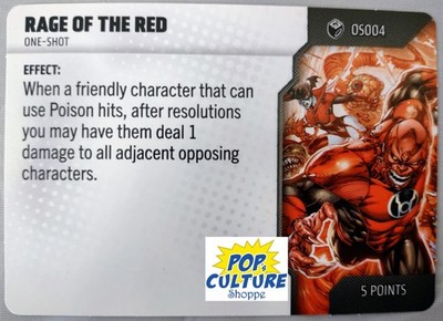 HEROCLIX Lantern Legacy OS004 RAGE OF THE RED One-Shot Card 