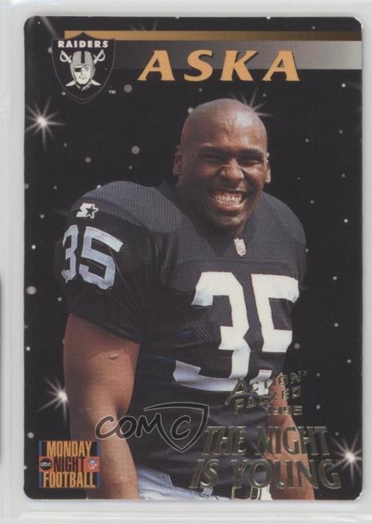 1995 Action Packed Monday Night Football Joe Aska #97 Rookie RC fm0
