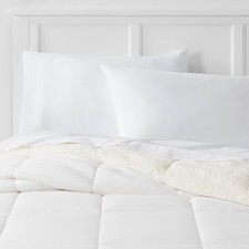 Room Essentials Faux Shearling Reversible Comforter Sherpa